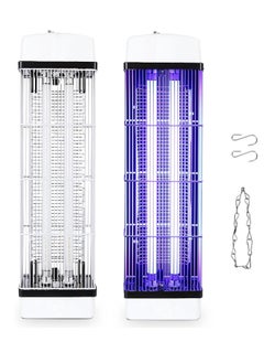 Mosquito Repellent Zapper Fly Insect Killer for Mosquito, Bug, and Fly, 3800V - 40W UV Dual Tube Light with chain and hook for hanging