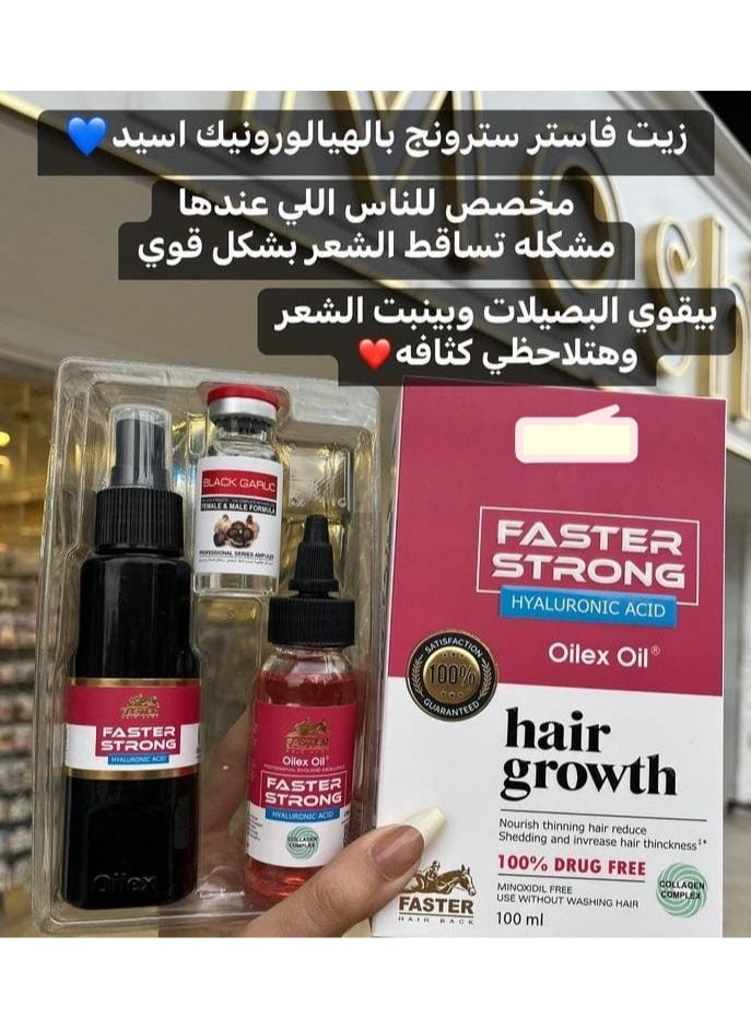 Faster - Faster Strong Hyaluronic Acid Oilex Oil Hair Growth - 100 Ml - Image 1