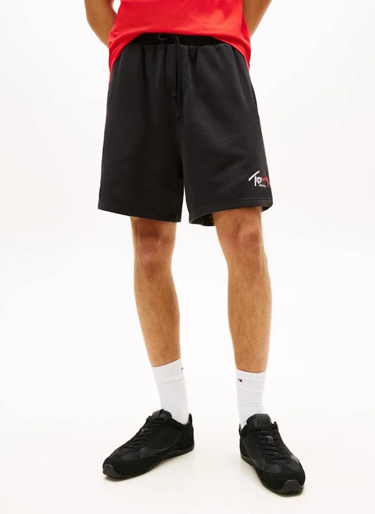 TOMMY JEANS Sueded Terry Signature Logo Sweat Shorts