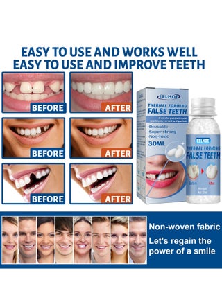 Thermal Forming False Teeth Tooth Repair Kit Tooth Repair Granules for Missing and Broken Tooth Temporary Teeth Filling Repair Kit - view 3