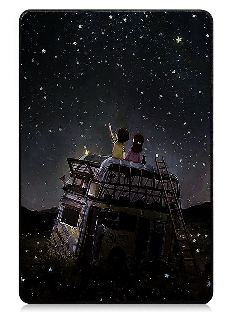 Theodor Protective Flip Case For Xiaomi Pad 7 & Xiaomi Pad 7 Pro With Trifold Stand Auto Wake Sleep Shockproof Cover - Children watching Stars  - Image 1