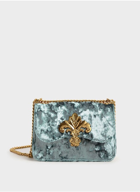 Chain Handle Shoulder Bag