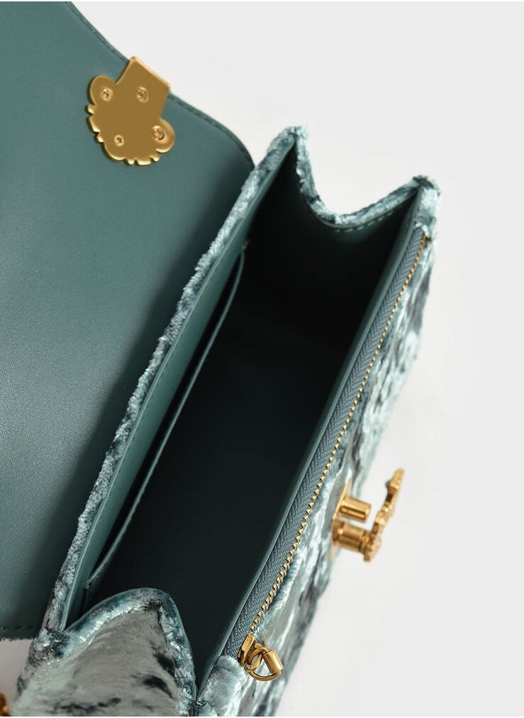 Charles & Keith - Chain Handle Shoulder Bag - Image 1