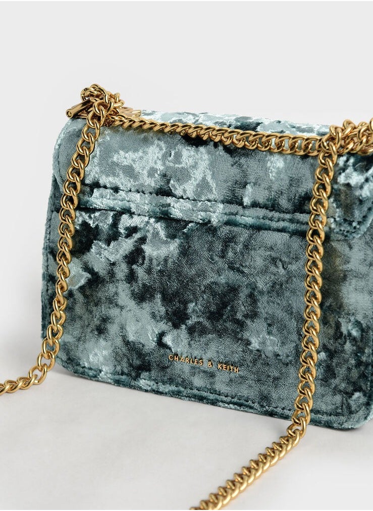 Charles & Keith - Chain Handle Shoulder Bag - Image 1