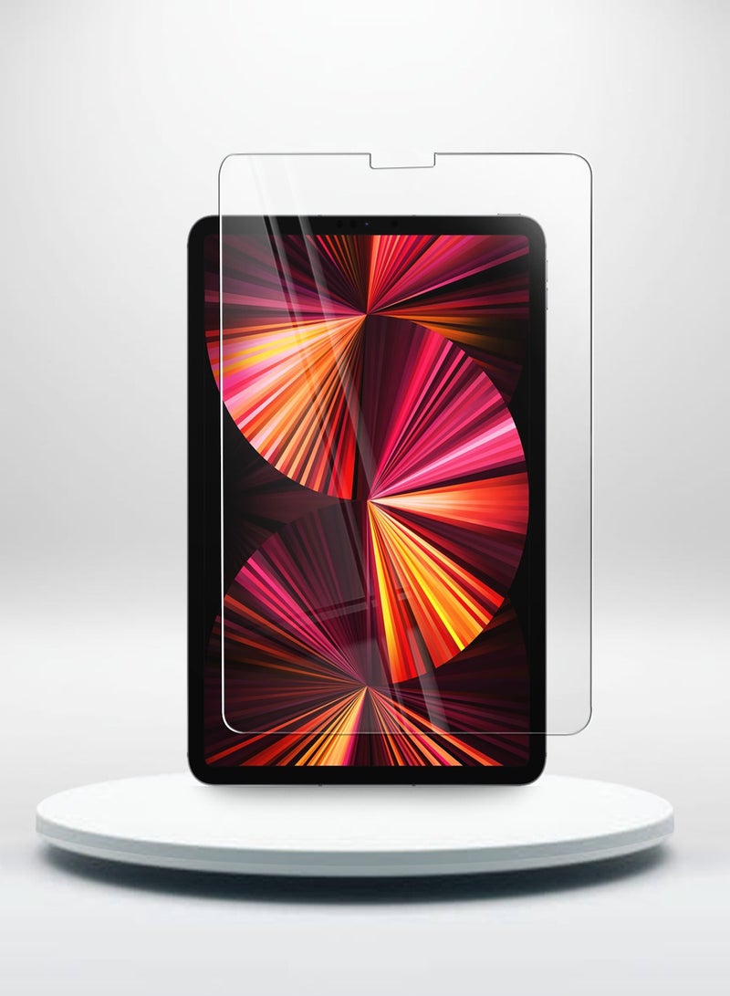 GMAX واقي شاشة زجاجي مقوى عالي الجودة 9H بسمك 0.33 مم لجهاز Apple iPad Pro 11 (2020، 2021، 2022) مقاس 11 بوصة - غطاء كامل، مضاد لبصمات الأصابع، مضاد للفقاعات ومقاوم للخدش، سهل التركيب - Image 1