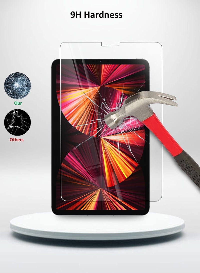 GMAX واقي شاشة زجاجي مقوى عالي الجودة 9H بسمك 0.33 مم لجهاز Apple iPad Pro 11 (2020، 2021، 2022) مقاس 11 بوصة - غطاء كامل، مضاد لبصمات الأصابع، مضاد للفقاعات ومقاوم للخدش، سهل التركيب - Image 3