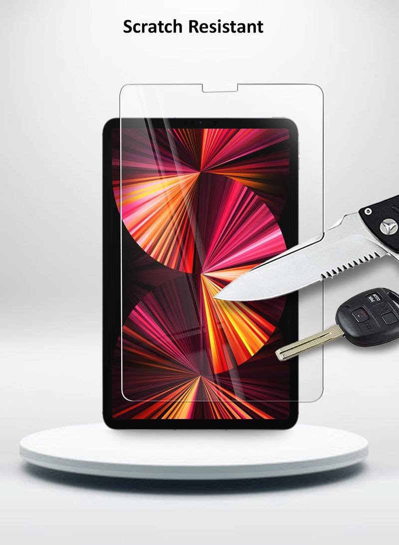 GMAX واقي شاشة زجاجي مقوى عالي الجودة 9H بسمك 0.33 مم لجهاز Apple iPad Pro 11 (2020، 2021، 2022) مقاس 11 بوصة - غطاء كامل، مضاد لبصمات الأصابع، مضاد للفقاعات ومقاوم للخدش، سهل التركيب - Image 5
