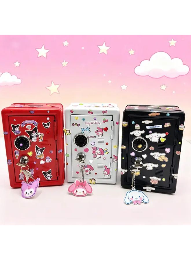 My Melody White Metal Safe With Coin Slot And Key Lock - Image 2
