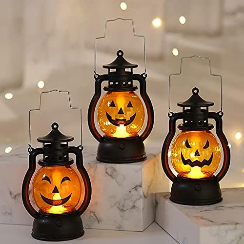 Generic 1 Pcs Halloween Dec Prop Pumpkin Witch Lantern Hand Skull Lamp Portable Nightlight Ghosty Light 1pcs ramdon lamp  - Image 4