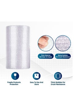 Hi Care [Pack of 2 Rolls] Bubble Wrap Roll 50cm x 10m Packing Bubble Roll Air Bubble Cushioning Wrap Roll for Packaging Fragile Items, Packing and Moving Supplies  - Image 3