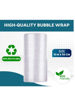 Hi Care [Pack of 2 Rolls] Bubble Wrap Roll 50cm x 10m Packing Bubble Roll Air Bubble Cushioning Wrap Roll for Packaging Fragile Items, Packing and Moving Supplies  - Image 4