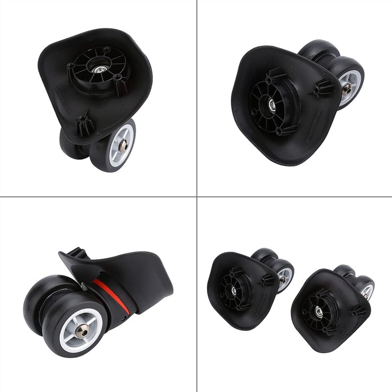 CHICIRIS Luggage Wheels Replacement 2Pcs PVC Trolley Suitcase Wheels - Image 3
