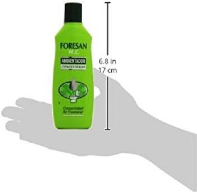Foresan Toilet Air Freshener Concentrate - 125 ml, Multi Scent, Green, Liquid Hanging space save