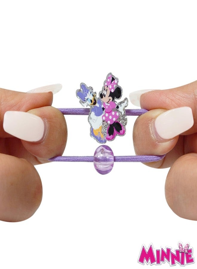 LUV HER Disney Minnie Mouse Elastic Hair Ties for Girls - Multicolored, Durable Elastic - Pack of 6 - Ideal Hair Accessories for Ponytails & Buns, Ages 3+ - Image 5