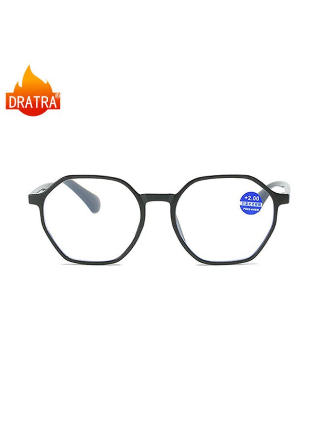Dratra High-definition Anti-blue Light Reading Gl, Classic Stylish Elderly Eyewear, Ultra-lightweight Portable, Optional Prescription, Lightweight And Comfortable On The Face - Image 2