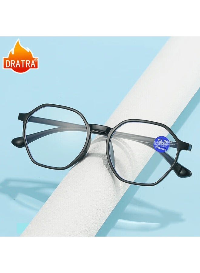 Dratra High-definition Anti-blue Light Reading Gl, Classic Stylish Elderly Eyewear, Ultra-lightweight Portable, Optional Prescription, Lightweight And Comfortable On The Face - Image 1