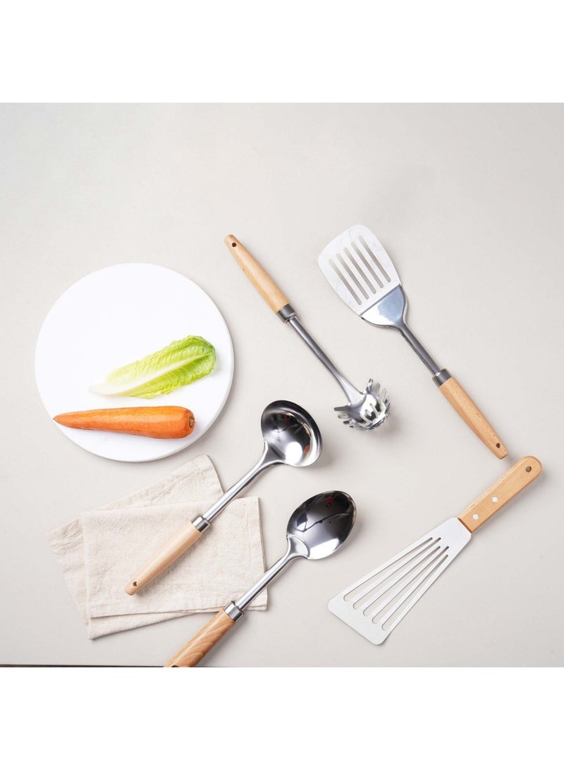 Pan Home Natura Spaghetti Server 30.8x6cm - Natural - Image 5