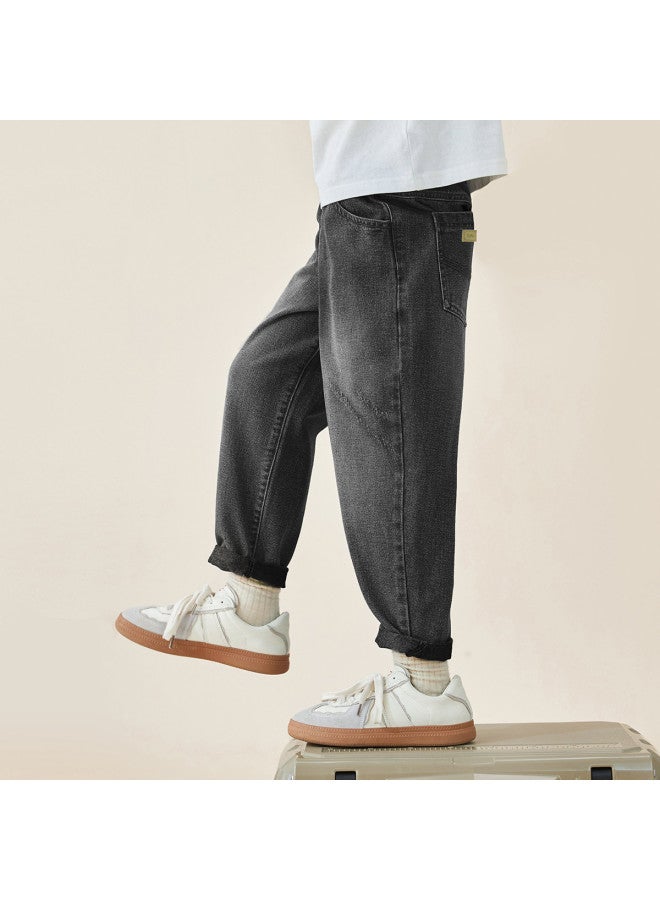And Bleached, Simple And Crisp】 Boys' Jeans 2025 Spring/autumn Versatile Casual Pants For Kids - Image 4