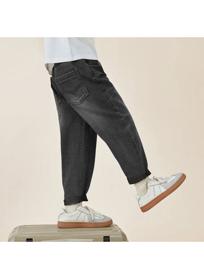 And Bleached, Simple And Crisp】 Boys' Jeans 2025 Spring/autumn Versatile Casual Pants For Kids - Image 3