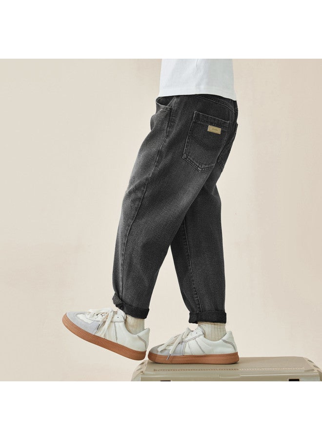 And Bleached, Simple And Crisp】 Boys' Jeans 2025 Spring/autumn Versatile Casual Pants For Kids - Image 2