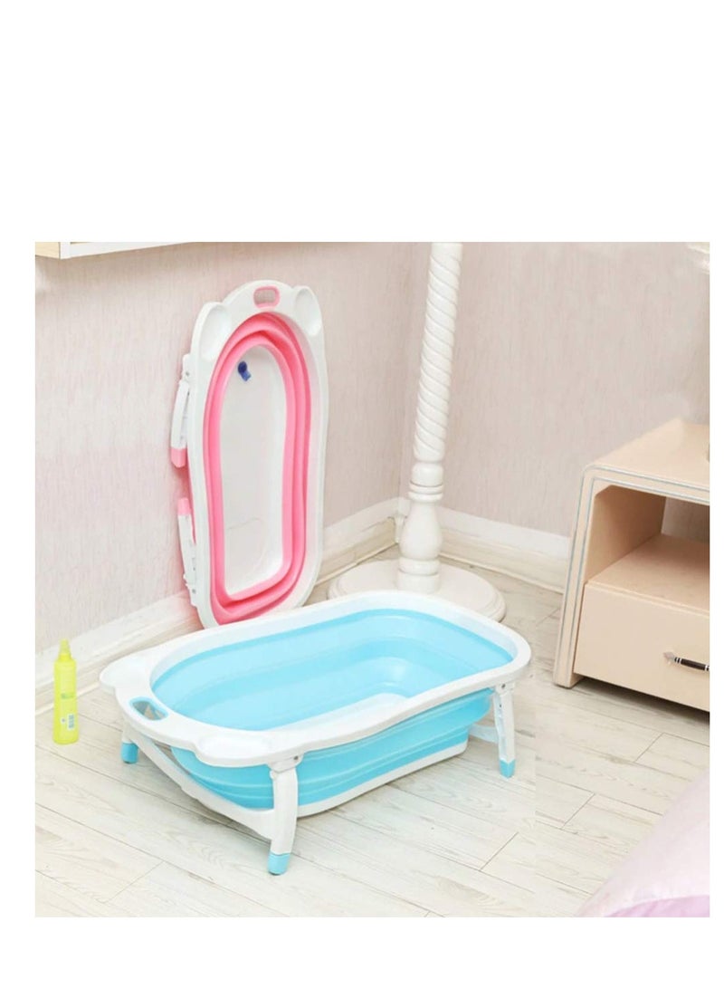 بيج حوض استحمام الأطفال القابل للطي كبير وسميك للأطفال الجالسين والمستلقين - Image 2