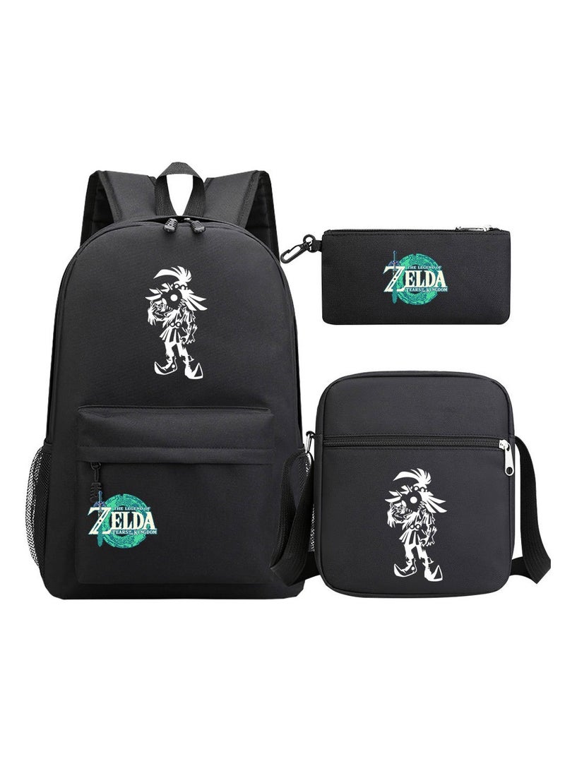 ZELDA Printed Youth Large Capacity Men's and Women's Shoulders