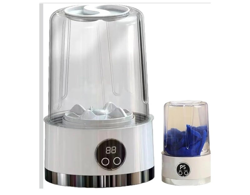 Portable Washing Machine Underwear Socks Rechargeable Compact Washing Machine Suitable for Travel and Daily Use 13x20cm