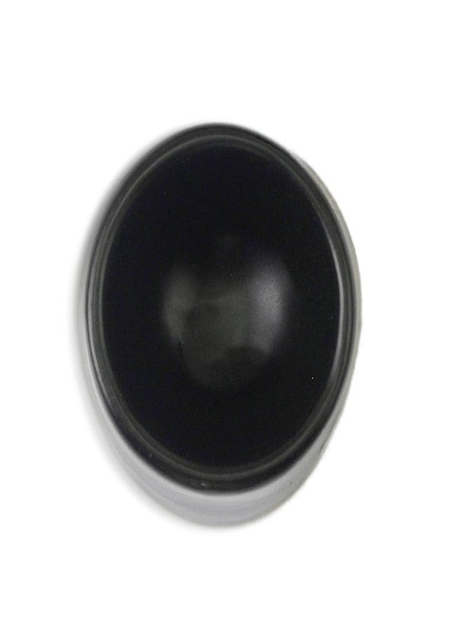 roro Black Matte Ceramic Egg Toppers, Set of 2 - Handcrafted Stoneware for Soft Boiled Eggs, Dishwasher & Microwave Safe, Minimalist Cups for Home & Restaurant - Image 2