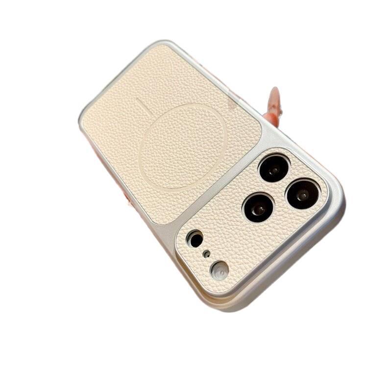 غطاء MagSafe بAcrylic لـ iPhone 15 / 15 Plus / 15 Pro / 15 Pro Max مع مغناطيس قوي وحماية من السقوط مع مقاوم للصدمات مع تغطية كاملة مع قبضة مضادة للانزلاق باللون برتقالي مضاد للانز. - Image 5