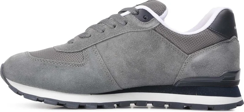 هامر جاك Peru Large Size Gray 46 Leather Men's Sneaker Shoes