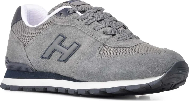 هامر جاك Peru Large Size Gray 46 Leather Men's Sneaker Shoes