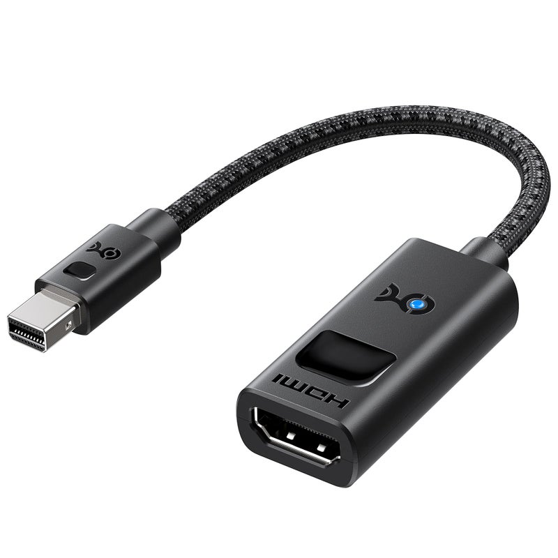 Cable Matters Active 8K Mini DisplayPort 1.4 to HDMI 2.1 Adapter with 4K 240Hz / 8K 60Hz, Unidirectional Mini DisplayPort to HDMI 2.1 Cable Adapter, Black - Image 1