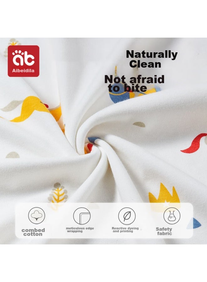 Aibedila Baby Diaper Pad, Waterproof, Washable, Cotton, Antibacterial, Breathable, Leak-proof, Large Size, Menstrual Pad, Whale Pattern, 80*100 - Image 5