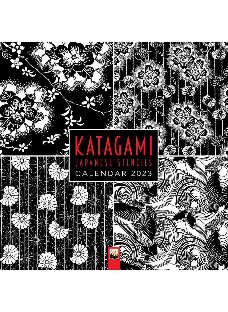 MoDA Japanese Stencils: Katagami Wall Calendar 2023 (Art Calendar) 
