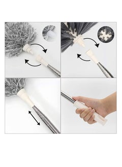 MahMir Duster with Extra Long Extension Pole,Womdee Microfiber & Cobweb Double Replacement Heads Extendable Dusters for Cleaning High Ceiling Fan, Cars  - Image 3