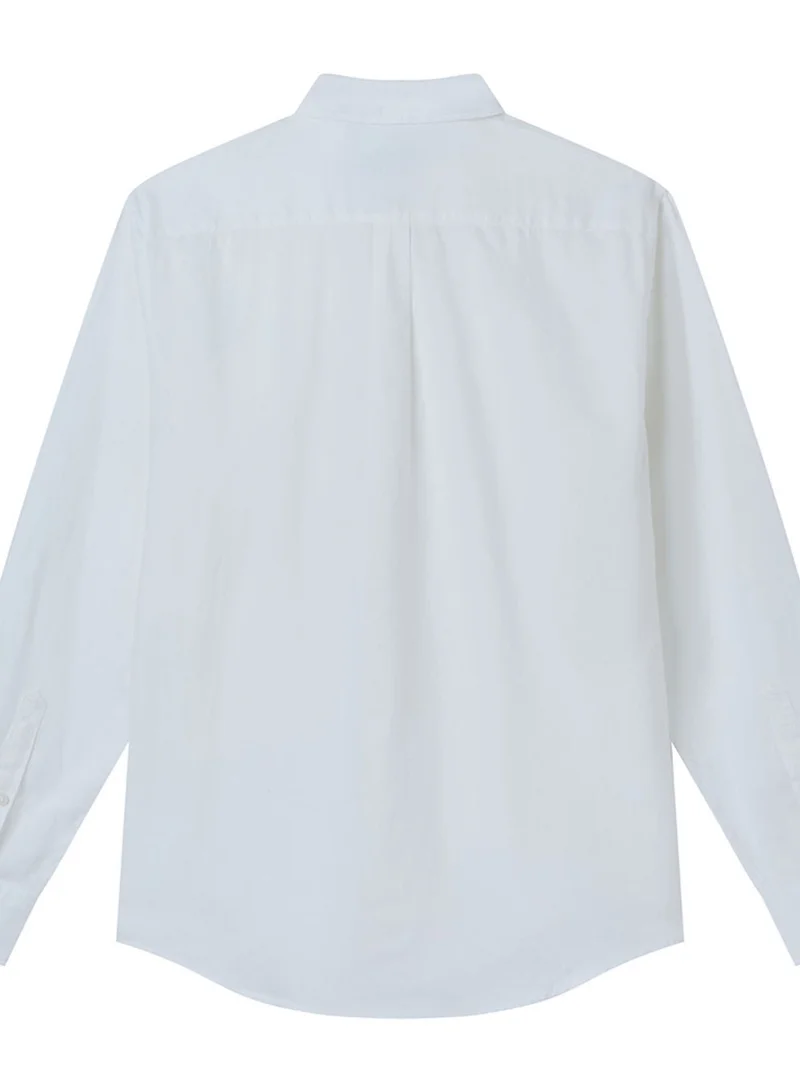 GIORDANO  Men's Slim Linen Cotton Solid Shirt for Men | Best Price UAE