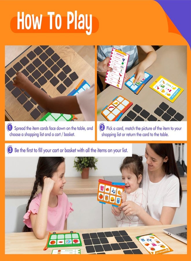 SpriteGru Magnetic Shopping List Game, Funny Groceries Matching Memory Game, Race to Collect Your Items Educational Toy for Boys & Girls at Home - Image 4
