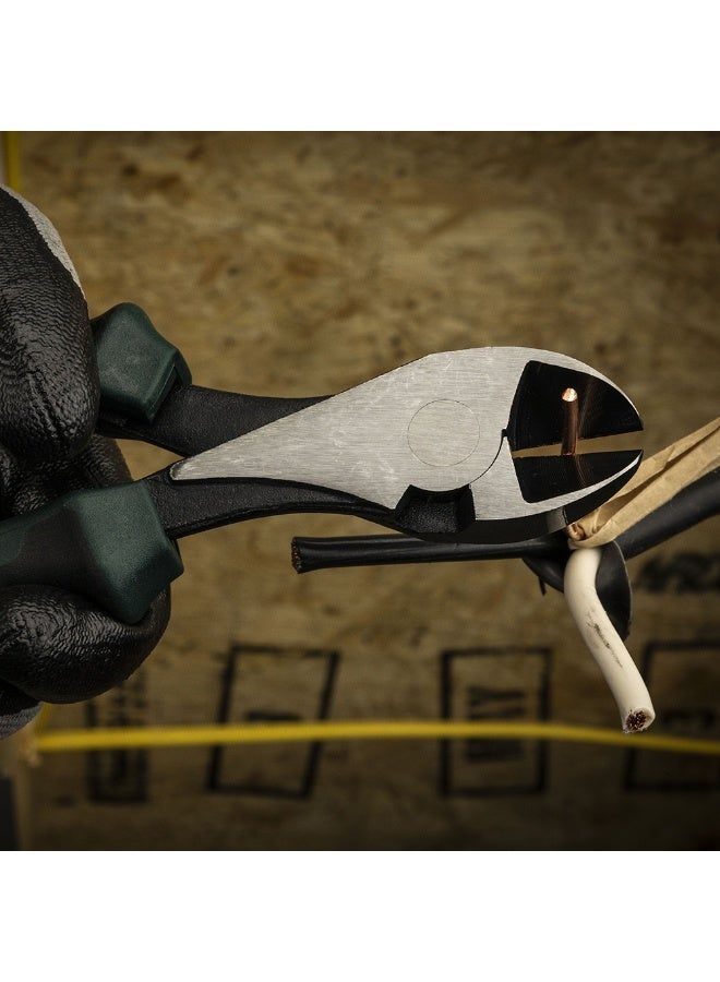 Sata 7-Inch Diagonal Pliers, With A Durable Nickel-Chrome Steel Body,Green Anti-Slip Handles, and a Laser-Hardened Cutting Edge-ST70203AST  - Image 3