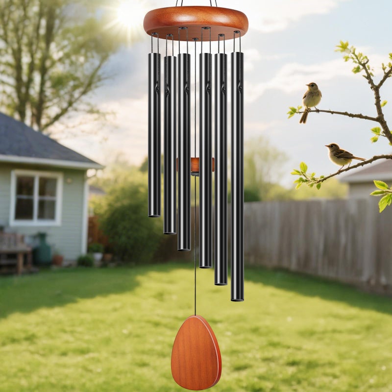 Winzwon Wind Chimes for Outside House Warming Gifts for Women, New Home Gift Men, Outdoor Gifts for Neighbor Hotness Parents Garden Aluminum Hanging Metal Windchimes Outdoors for Patio Porch Yard - Image 1