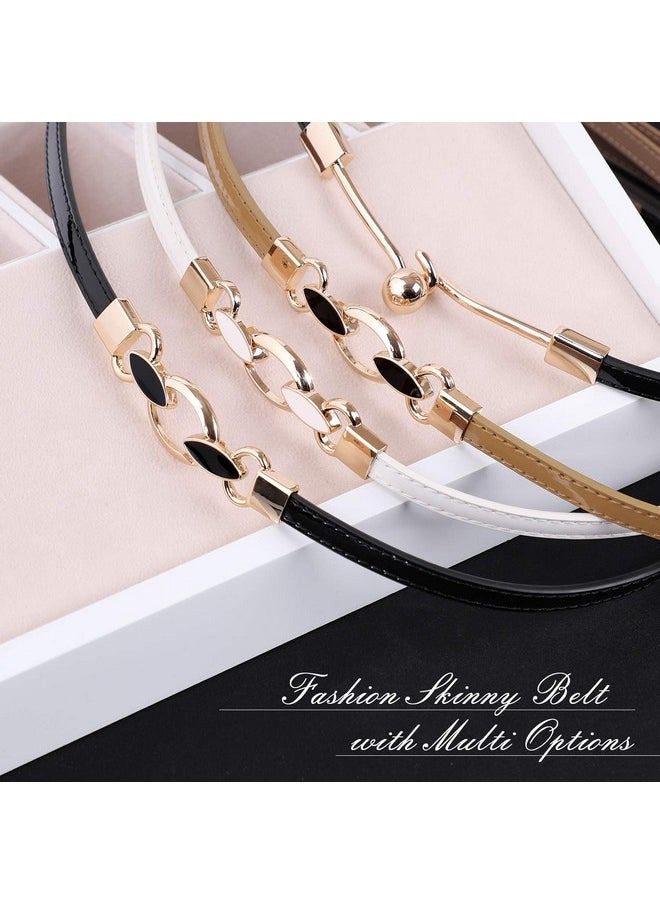 XZQTIVE - Skinny Belts For Women Thin Leather Waist Belt Fashion Ladies Belt For Dress Pant - Image 1