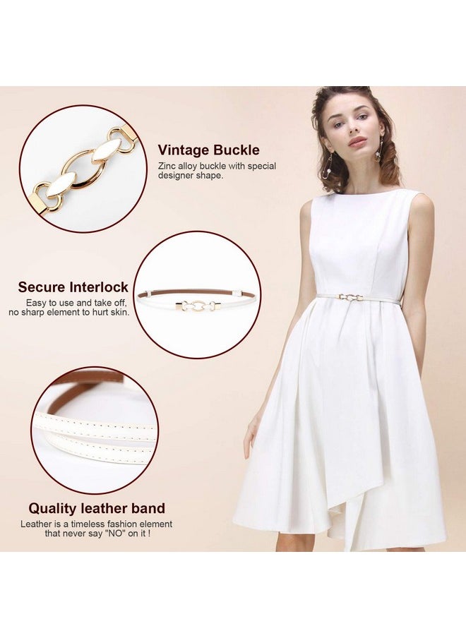 XZQTIVE - Skinny Belts For Women Thin Leather Waist Belt Fashion Ladies Belt For Dress Pant - Image 1