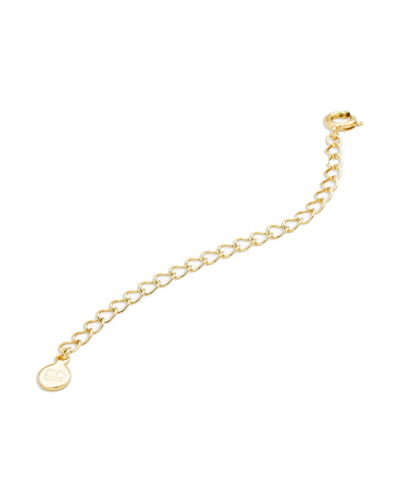 gorjana Women's 3 Inch Adjustable Necklace Extender, 18k Gold Plated, Delicate Chain, Stacking and Layering - Image 1