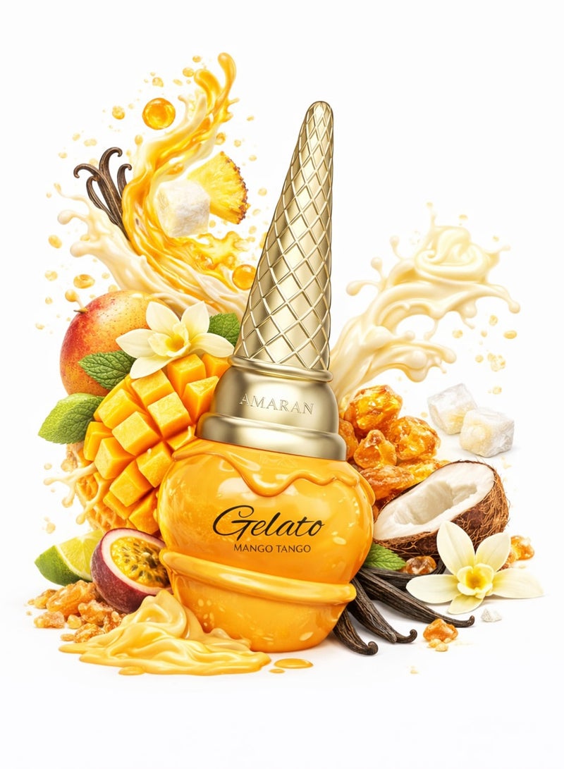 AMARAN Gelato Mango Tango EDP By Amaran 100ml | Tropical Fruity Gourmand Unisex Long-Lasting Perfume with Mango Fragrance - Image 1