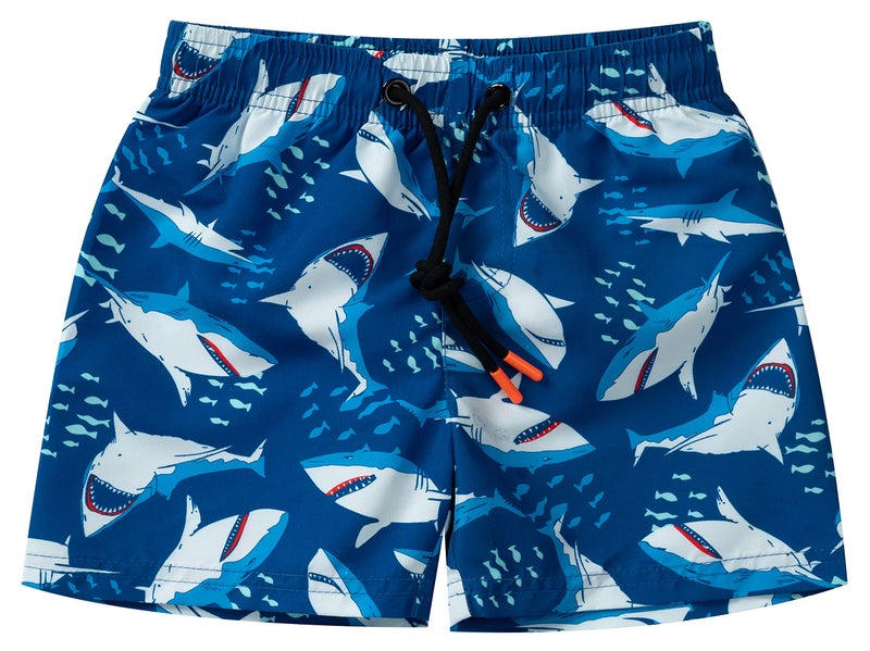 SGMWVB Toddlers and Baby Boys' 3-Piece Swimsuit Trunk Rashguard Set and Sun Hat Swimwear Bathing Suit Sunsuit Swim Shirt UPF 50+ Orange Shark 9-12 Months - Image 3