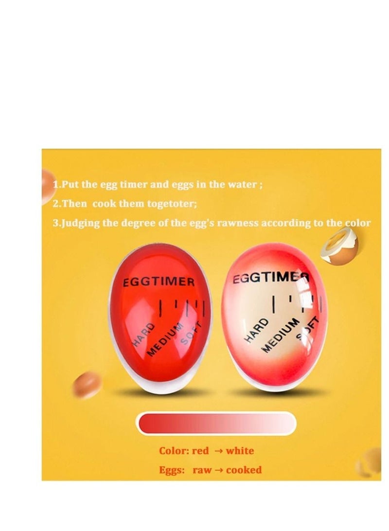 1 Pack Egg Timer Heat Sensitive Hard Medium Soft Boiled Color Changing Reusable Perfect Timers No BPA - Image 2
