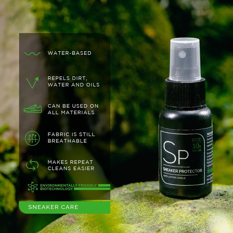 Sneaker Lab Sneaker Protector 50ml spray | Long Lasting Invisible Barrier Repelling Water & Dirt | UV Protection & Non-Corrosive | Water-Based Premium Spray | Safe for Leather, Knit, Mesh, Nubuck, Suede & Canvas - Image 2