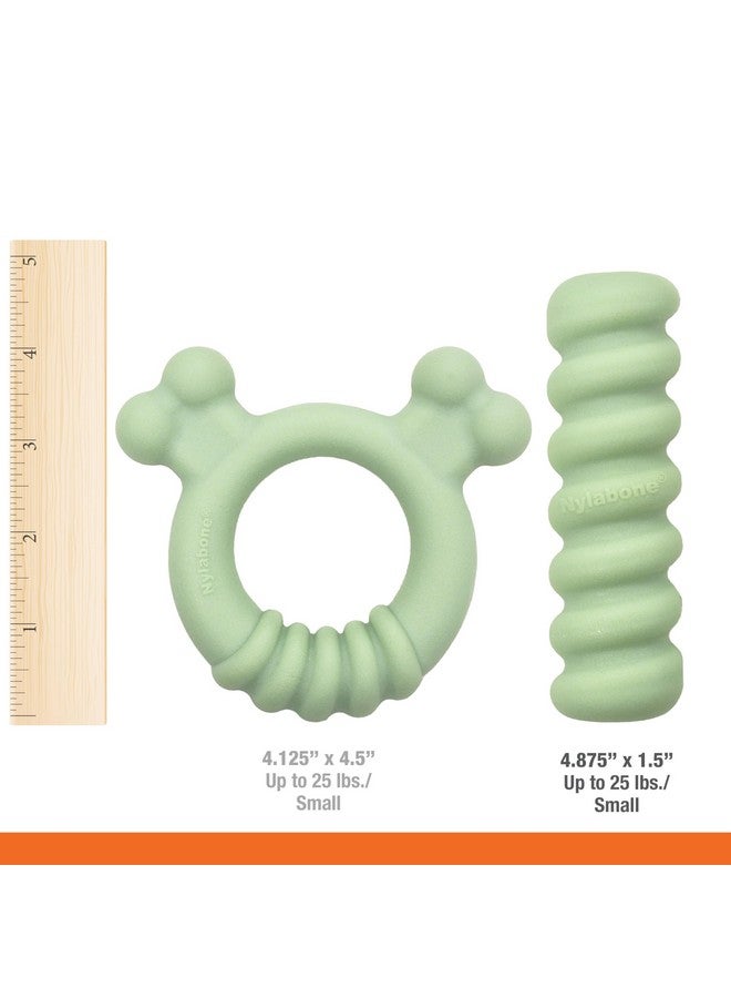 Nylabone Sensory Material Puppy Chew Toy Ring  Puppy Teething Toy For Boredom & Stimulation  Puppy Supplies  Chicken Flavor, Small/Regular (1 Count) - Image 4