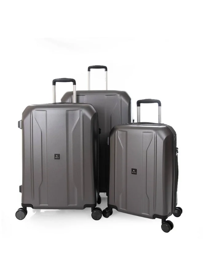 ماجلان طقم حقائب سفر صلبة من ماجلان بتصميم بارز من  قطع