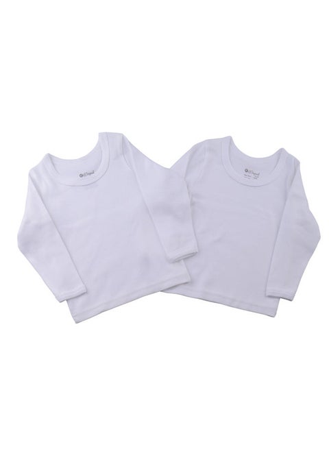 فانلة كم أنترلوك أبيض 2*باك