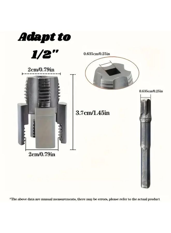 2 Piece Set Pipe Thread Cutting Tool For 1 2 Inch PPR Internal External Threading - Image 3